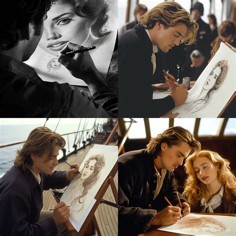 drawing scene in titanic|Jack drawing Rose ~ Titanic